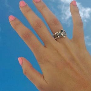 Stackable Rings - 14K gold and Sterling Silver